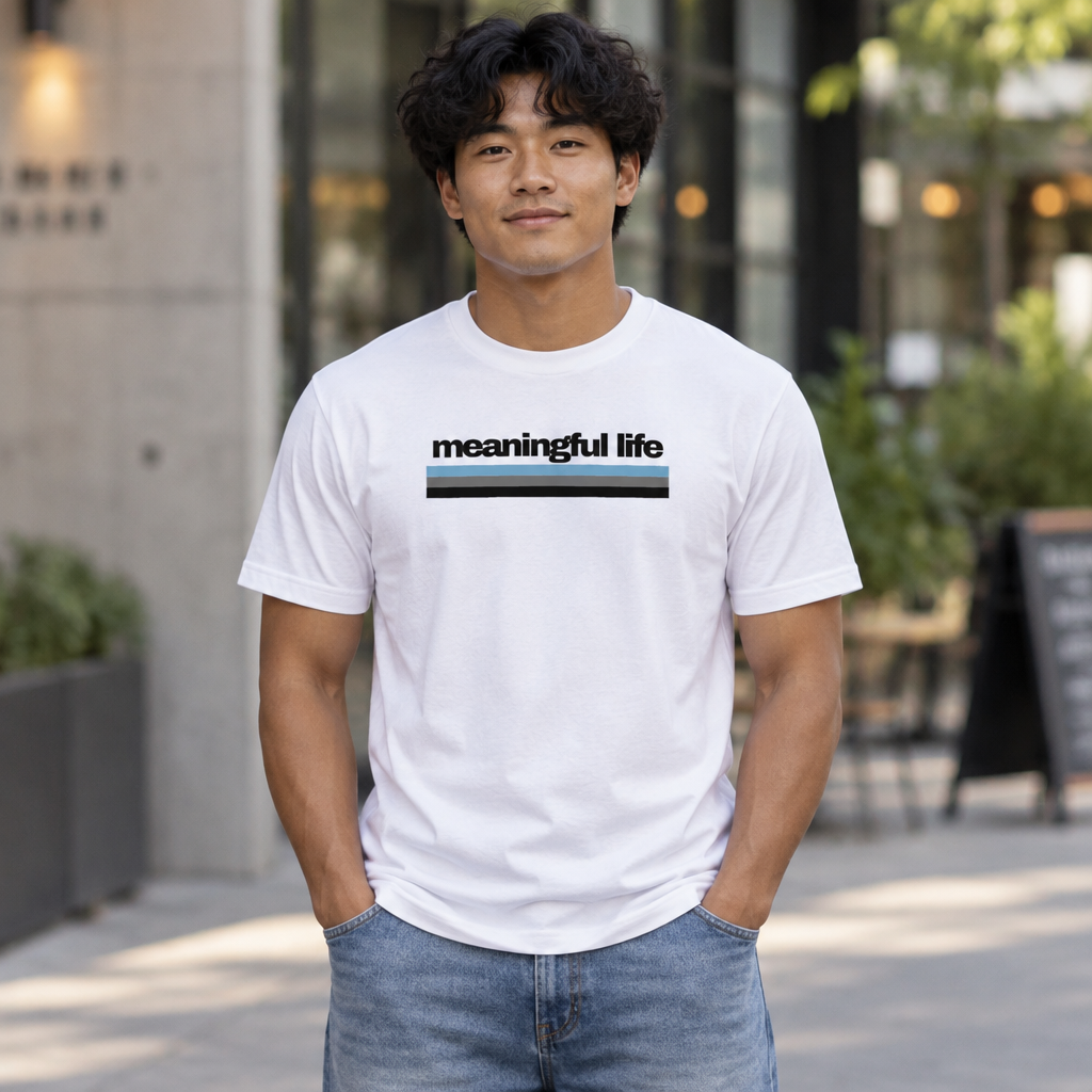 Unisex Meaningful Life T-Shirt
(White) - Image 7